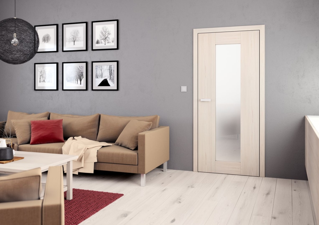 Plné interiérové dveře v panelovém bytě