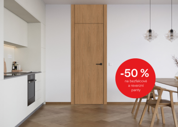 Akce: -50% na bezfalcové a reverzní panty