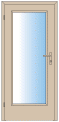 S.Č.47 - Dveře Standart, model 40, 80x197, pravé, fólie bílá